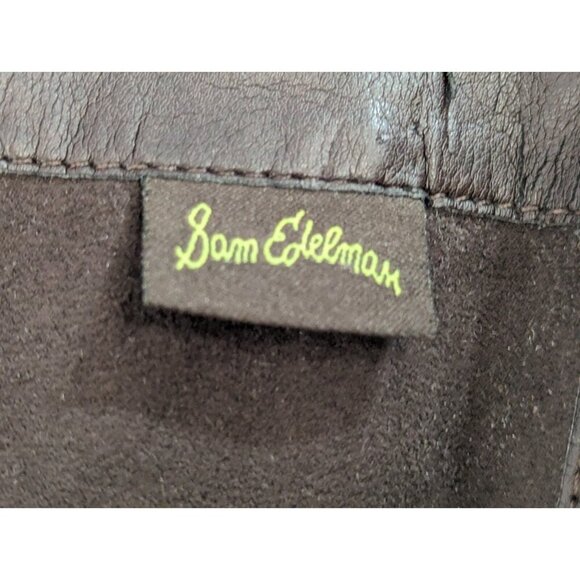 Sam Edelman Knee High Leather Boots Zip-Up Low Heel Women's US Size 9.5 - Picture 15 of 16